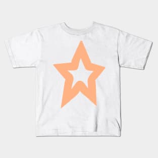 Star Peach Fuzz Pantone Color of the Year 2024 Kids T-Shirt